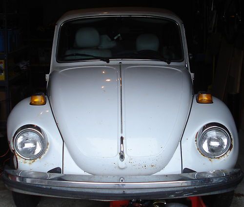 1979 volkswagen beetle base convertible 2-door 1.6l (triple white super)