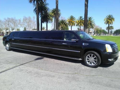 2007 cadillac escalade 200-inch 20 passenger black limousine #2206
