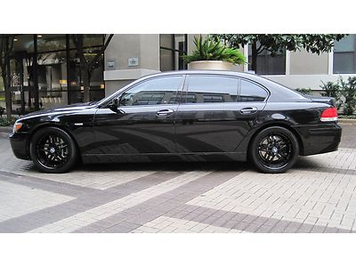 2006 bmw 750li sport package 20" wheels  navigation new tires blk/blk beautifull
