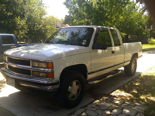 1998 chevrolet silverado z71 ex cab 3 door k1500 4x4 truck 5.7 vortec no reserve