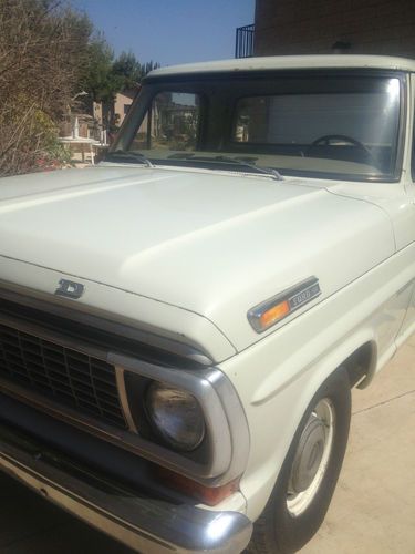 1970 ford f-100 custom longbed pickup truck rare 360 runs excellent so calif