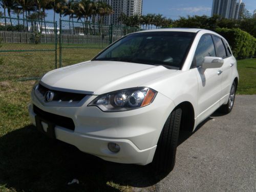 2007 acura rdx base sport utility 4-door 2.3l,hi tech,pearl white,navigation