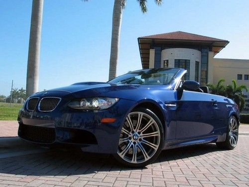 2008 bmw m3 convertible tech pkg 17k miles! 19 in wheels double clutch fl