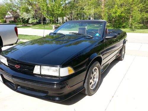 1989 chevy z24 convertible, triple black, survivor, 5 speed, nice summer car!