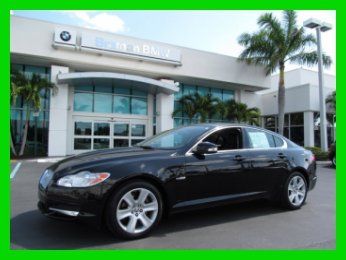 09 ebony black 4.2l v8 jag x-f sedan*power heated leather seats &amp; steering wheel