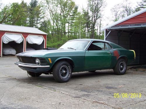 1970 ford mustang mach i -shaker hood ---two cars !