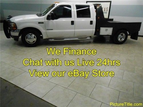 01 f350 2wd dually flatbed 7.3 turbo diesel crew cab