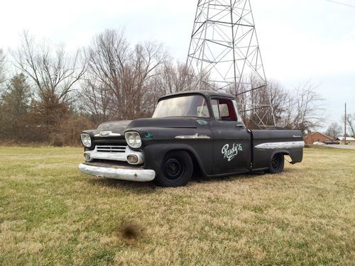 1958 chevy apache 350 motor camaro subframe and rear end, rat rod, shop truck