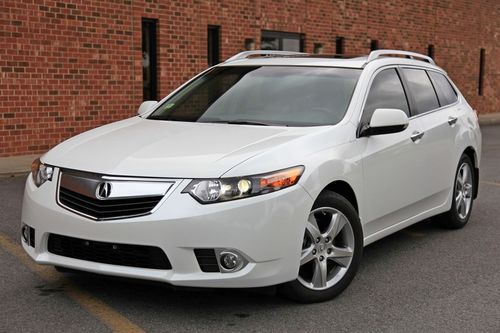 2012 acura tsx 11k, tech pkg, navi, rear cam, white sport wagon 4-door 2.4l