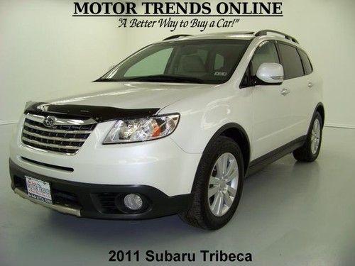 Awd navigation rearcam roof leather htd seats hk sound 2011 subaru tribeca 45k