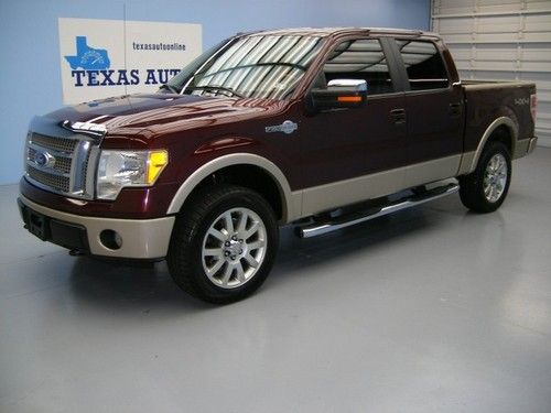 We finance!!!!  2010 ford f-150 crew king ranch 4x4 roof nav rcam auto hdd sony!