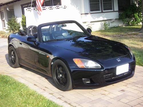 2001 honda s2000 s2k, convertible, smog legal header &amp; intake, brand new tires