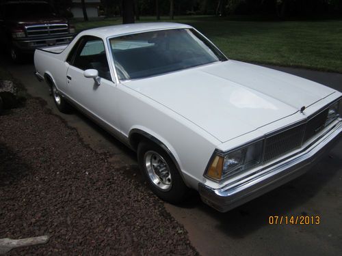 1980 chevy el camino factory stick a/c no rust ever,south western car low miles