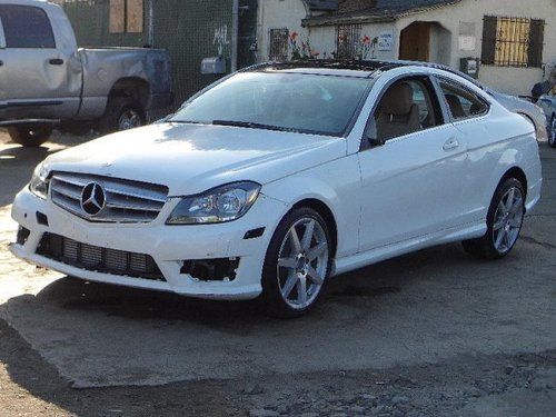 2013 mercedes-benz c250 coupe damaged salvage runs! economical only 2k miles!!