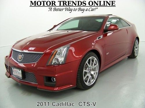 Cts-v cts v 556 hp navigation rearcam roof htd ac seats 2011 cadillac 8k