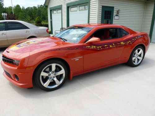 "one hot camaro" fireman show car!!!  2010 chevrolet camaro ss coupe 1,312 miles