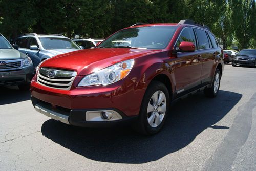 2012 subaru outback 2.5i limited. ruby red pearl. 25,500 miles. leather. power..