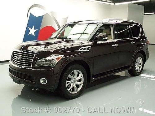 2011 infiniti qx56 4x4 theater sunroof nav dvd 20's 47k texas direct auto