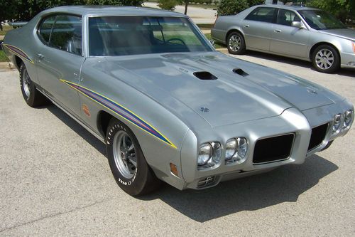 1970 pontiac gto judge palladium silver 4-speed highly documented only 39k miles