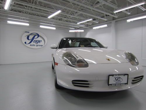 2004 porsche boxster conv. white manual leather heated seats bose am/fm/cd