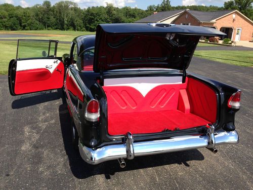 1955 chevrolet bel air - black w/ 2 door hardtop | beautiful car!