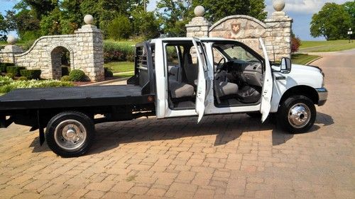 1999 Ford F450 F350 Crew 4x4 Truck Flat Bed Superduty 7.3 7.3L Diesel Reserve, US $13,900.00, image 3