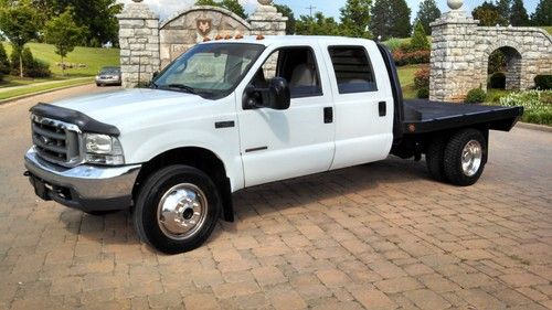 1999 Ford F450 F350 Crew 4x4 Truck Flat Bed Superduty 7.3 7.3L Diesel Reserve, US $13,900.00, image 4