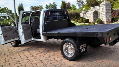 1999 Ford F450 F350 Crew 4x4 Truck Flat Bed Superduty 7.3 7.3L Diesel Reserve, US $13,900.00, image 6