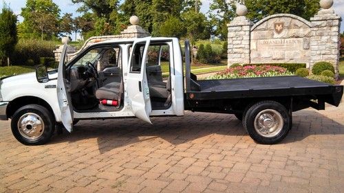 1999 Ford F450 F350 Crew 4x4 Truck Flat Bed Superduty 7.3 7.3L Diesel Reserve, US $13,900.00, image 8