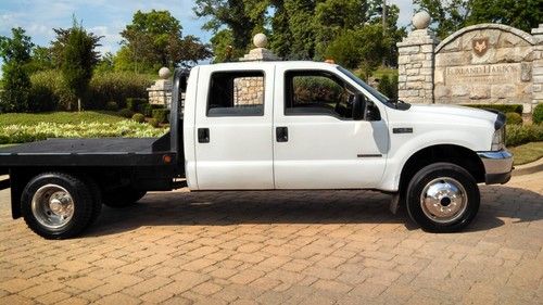 1999 Ford F450 F350 Crew 4x4 Truck Flat Bed Superduty 7.3 7.3L Diesel Reserve, US $13,900.00, image 9