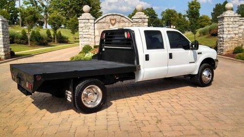 1999 Ford F450 F350 Crew 4x4 Truck Flat Bed Superduty 7.3 7.3L Diesel Reserve, US $13,900.00, image 12