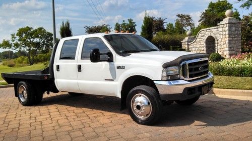 1999 Ford F450 F350 Crew 4x4 Truck Flat Bed Superduty 7.3 7.3L Diesel Reserve, US $13,900.00, image 14