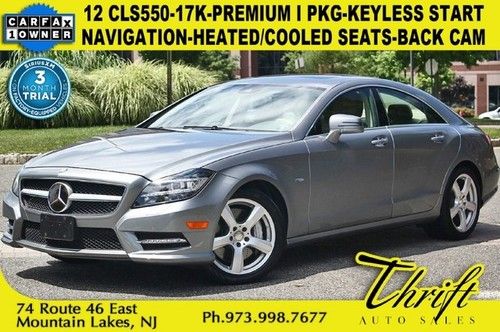 12 cls550-17k-premium i pkg-keyless start- navigation-heated/cooled seats