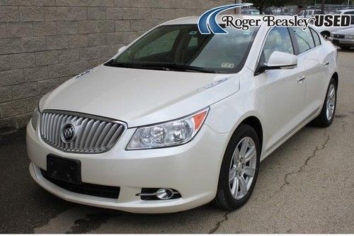 2011 buick lacrosse cxl 6-speed auto white bluetooth leather non smoker mp3