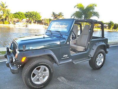 06 jeep wrangler removable hardtop*6cyl*5spd*ac*cd*nice*low reserve*fresh&amp;clean