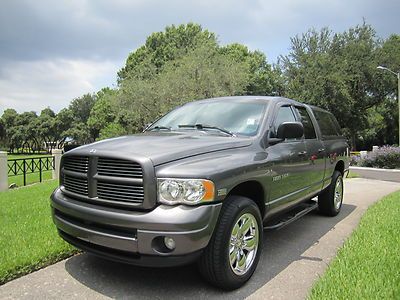 03 dodge ram 1500 quad cab crew cab slt 4x4 hemi 20" whls 1 fl owner immacualte!