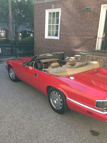 1996 red jaguar xjs convertible