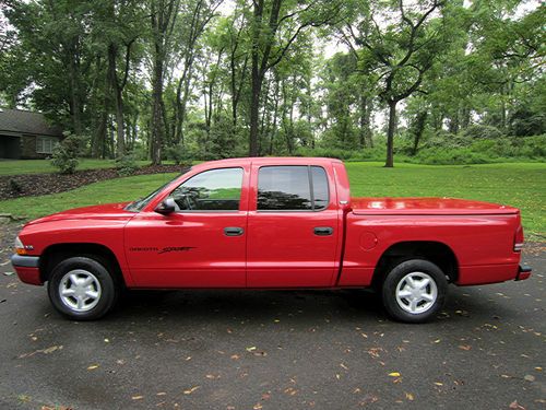 No reserve 2000 dodge dakota sport crew cab pickup 4-door 3.9l 5 speed manual