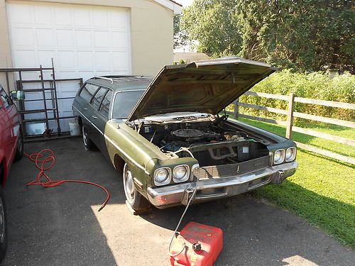 1973 plymouth fury suburban station wagon 400ci v8 power rear window runs