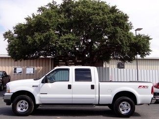 2003 white lariat fx4 7.3l v8 4x4 power stroke diesel leather cruise crew cab