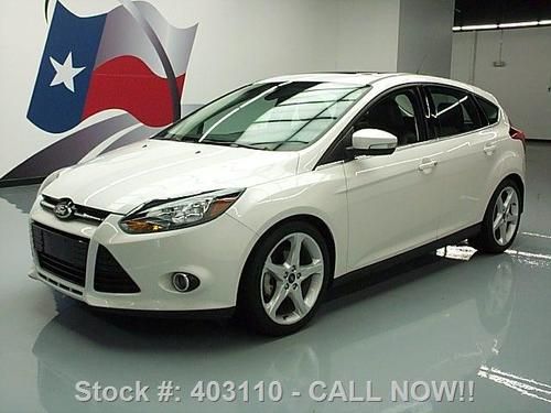 2012 ford focus titanium leather sunroof navigation 32k texas direct auto