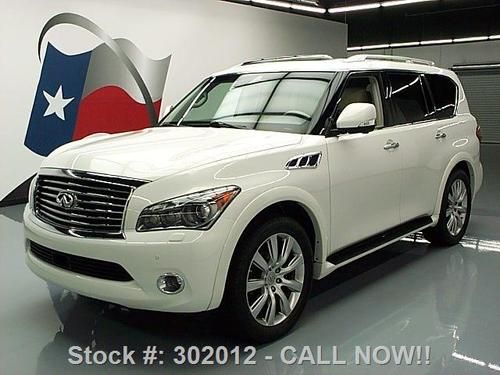 2011 infiniti qx56 4x4 deluxe touring tech sunroof nav! texas direct auto