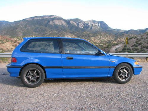 Apex blue pearl civic hatch:  b series, skunk2, competition clutch, cometic, arp