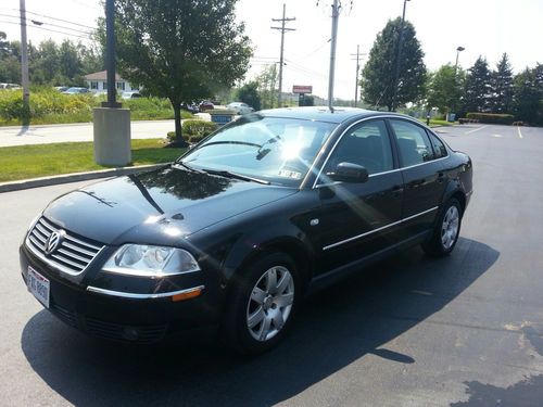 2002 vw passat glx cc,black on black,leather,heated seats,luxury,no reserve!!!!!