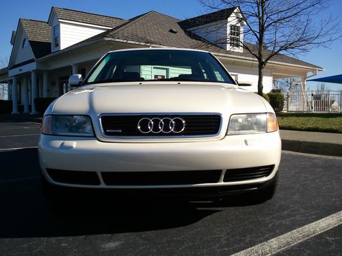 1997 audi a4 2.8 pearl white beautifully restored paint by audi preferred shop