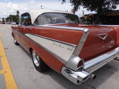 1957 chevrolet bel air 4 door hard top clean fl car make offer show car