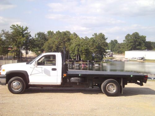 2007 chevrolet 3500 reg cab flat bed duramax diesel allison auomatic nice