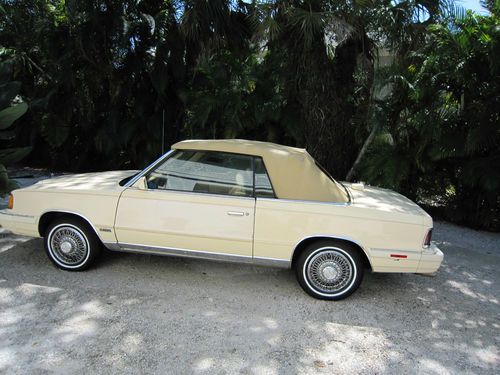 1986 chrysler lebaron convertible mark cross edition