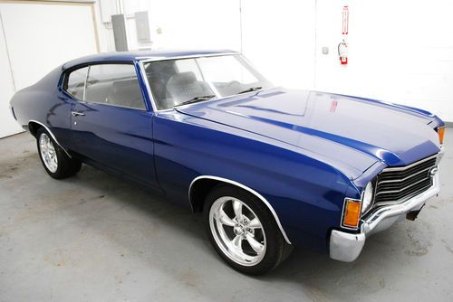 1972 chevrolet chevelle 350 v8 4spd manual trans buckets headers ps wheels nice