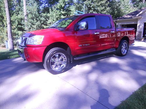 07 nissan titan 4x4 crew cab pickup truck 5.6l le power leather heated seats 4x4